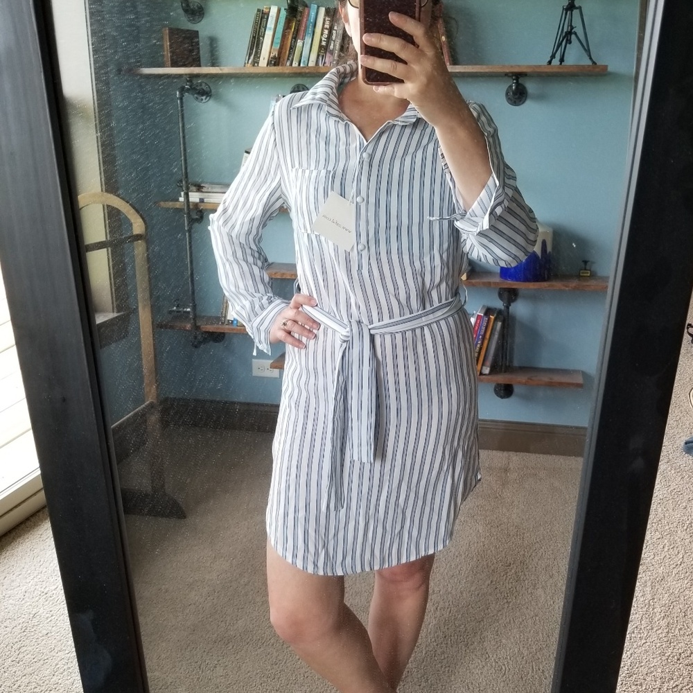 NWT Belted Shirtdress - Picture 5 of 6